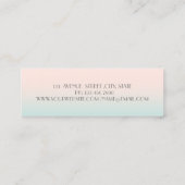 Modern stijlvolle professional, oog, lip mini visitekaartje (Achterkant)