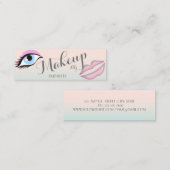 Modern stijlvolle professional, oog, lip mini visitekaartje (Voorkant / Achterkant)