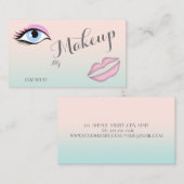 Modern stijlvolle professional, oog, lip visitekaartje (Voorkant / Achterkant)