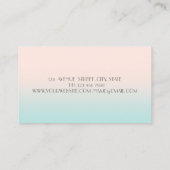 Modern stijlvolle professional, oog, lip visitekaartje (Achterkant)