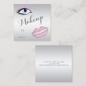 Modern stijlvolle professional, oog, lips vierkante visitekaartje (Voorkant / Achterkant)