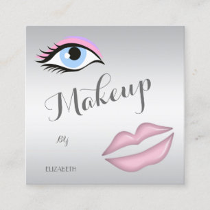 Modern stijlvolle professional, oog, lips vierkante visitekaartje