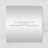 Modern stijlvolle professional, oog, lips vierkante visitekaartje (Achterkant)