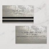 Modern stijlvolle, professionele striped visitekaartje (Voorkant / Achterkant)