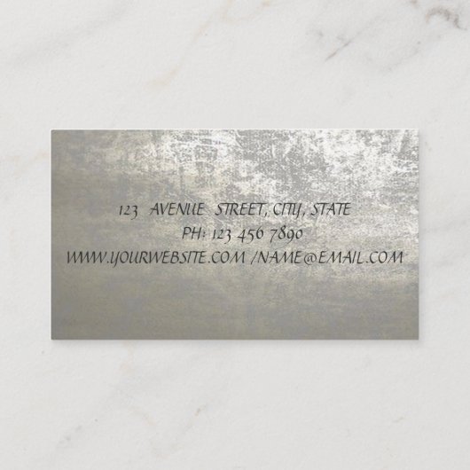 Modern stijlvolle, professionele striped visitekaartje (Achterkant)