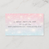 Modern Stijlvolle Professionele Zilverlijn, Bokeh Visitekaartje (Achterkant)