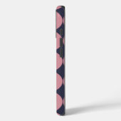 Modern Stijlvolle Roze Polka Dot Case-Mate iPhone Case (Achterkant / Links)