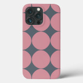 Modern Stijlvolle Roze Polka Dot Case-Mate iPhone Case (Achterkant)