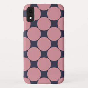 Modern Stijlvolle Roze Polka Dot Case-Mate iPhone Case