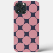 Modern Stijlvolle Roze Polka Dot Case-Mate iPhone Case (Achterkant)