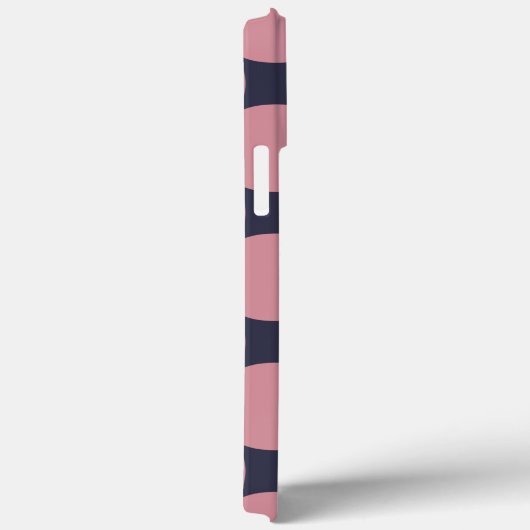 Modern Stijlvolle Roze Polka Dot Case-Mate iPhone Case (Achterkant / Rechts)