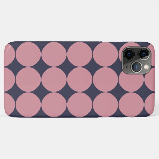 Modern Stijlvolle Roze Polka Dot Case-Mate iPhone Case (Achterkant (horizontaal))
