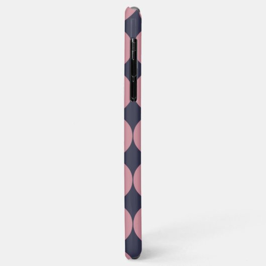 Modern Stijlvolle Roze Polka Dot Case-Mate iPhone Case (Achterkant/links)