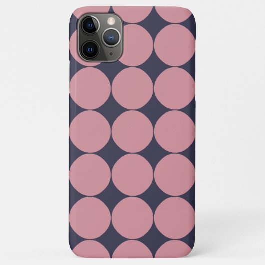 Modern Stijlvolle Roze Polka Dot Case-Mate iPhone Case (Achterkant)