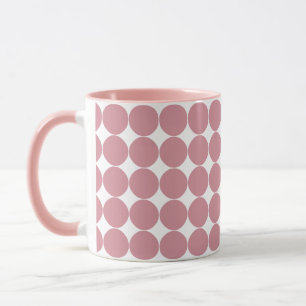 Modern Stijlvolle Roze Polka Dot Mok