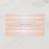 Modern stijlvolle striped, Gold Visitekaartje (Achterkant)