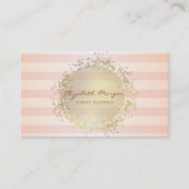 Modern stijlvolle striped, Gold Visitekaartje (Voorkant)