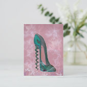 Modern Stiletto shoe corkschroef Briefkaart (Staand voorkant)