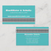 Modern Stip Visitekaartje, Turquoise Visitekaartje (Voorkant / Achterkant)