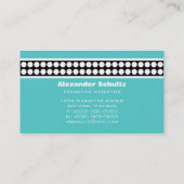 Modern Stip Visitekaartje, Turquoise Visitekaartje (Achterkant)