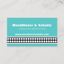Modern Stip Visitekaartje, Turquoise Visitekaartje