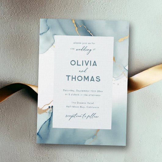 Modern Stoffig Blauw Blauwgroen Elegant Lijst Stra Kaart