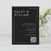 Modern Stoffig Blauw Eenvoudig Minimalistisch Foto Kaart (Staand voorkant)