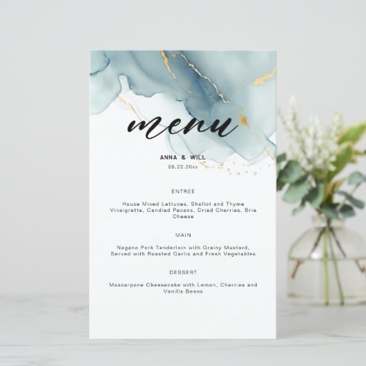 Modern Stoffig Blauw Elegant Eenvoudig Strand Brui (Staand voorkant)