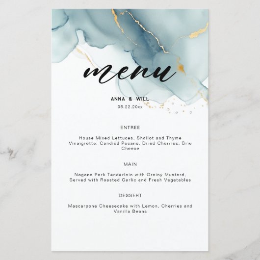 Modern Stoffig Blauw Elegant Eenvoudig Strand Brui (Voorkant)