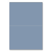 Modern stoffig blauw Minimal Leaves Place Card Kaart (Achterkant)