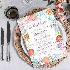 Modern stoffig blauw Zee Shell Beach repetitie din Kaart