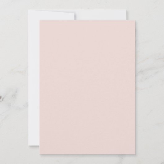 Modern stoffig Roos Blush floral Bewaar de datum Save The Date (Achterkant)