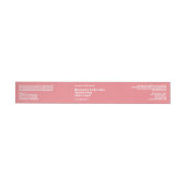 Modern stoffig roos cosmetica potje label 1 x 7,25 (Individueel)