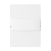 Modern stoffig Roos roze bruiloft Uitnodigingen Wikkel (Achterkant Voorbeeld)