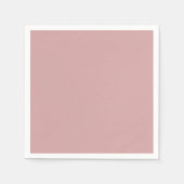 Modern stoffig roos roze Plain Solid Kleur Servet (Voorkant)