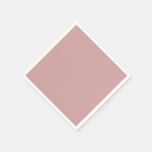 Modern stoffig roos roze Plain Solid Kleur Servet (Hoek)