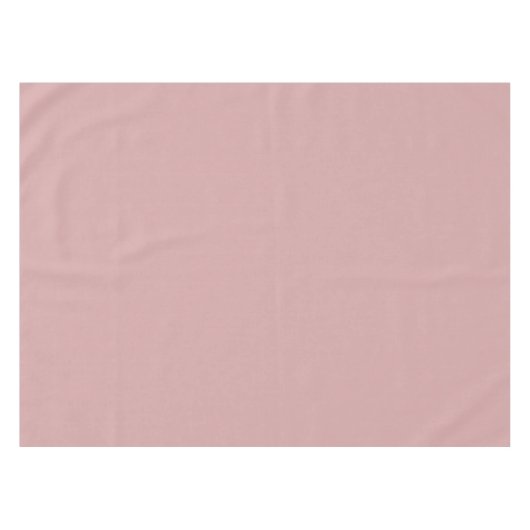 Modern stoffig roos roze Plain Solid Kleur Tafelkleed (Voorkant (Horizontaal))