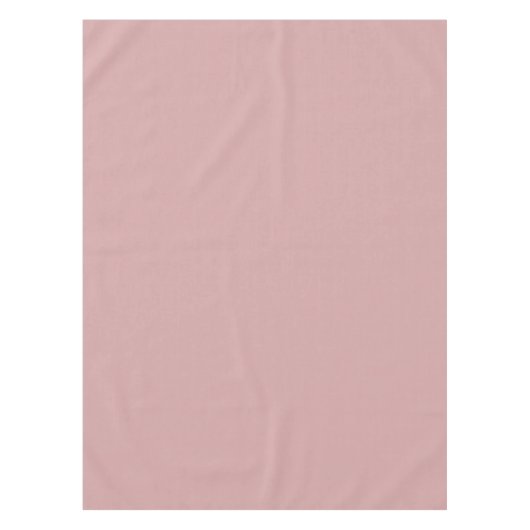 Modern stoffig roos roze Plain Solid Kleur Tafelkleed (Voorkant)