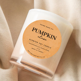 Modern stoffig Sinaasappel rustiek Ronde Sticker