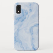 Modern Stone Dusty Blue Marble Case-Mate iPhone Case (Achterkant)