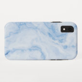 Modern Stone Dusty Blue Marble Case-Mate iPhone Case (Achterkant (horizontaal))