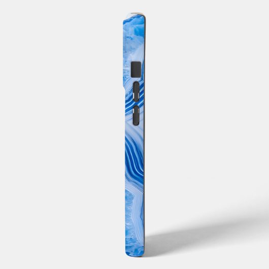 Modern Stone Dusty Blue Marble Case-Mate iPhone Case (Achterkant / Links)