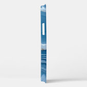 Modern Stone Dusty Blue Marble Case-Mate iPhone Case (Achterkant / Rechts)