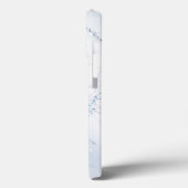 Modern Stone Dusty Blue Marble Case-Mate iPhone Case (Achterkant / Links)