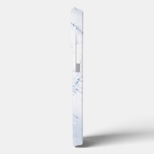 Modern Stone Dusty Blue Marble Case-Mate iPhone Case (Achterkant / Links)