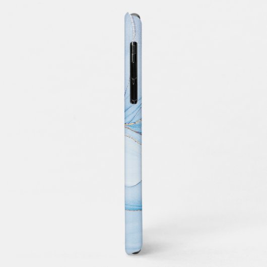 Modern Stone Dusty Blue Marble Case-Mate iPhone Case (Achterkant/links)