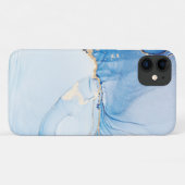Modern Stone Dusty Blue Marble Case-Mate iPhone Case (Achterkant (horizontaal))