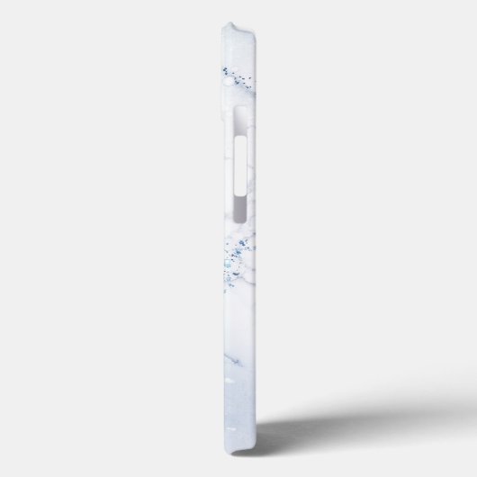 Modern Stone Dusty Blue Marble Case-Mate iPhone Case (Achterkant / Links)