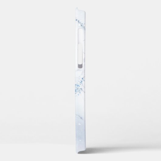 Modern Stone Dusty Blue Marble Case-Mate iPhone Case (Achterkant / Links)