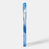 Modern Stone Dusty Blue Marble Case-Mate iPhone Case (Achterkant / Links)